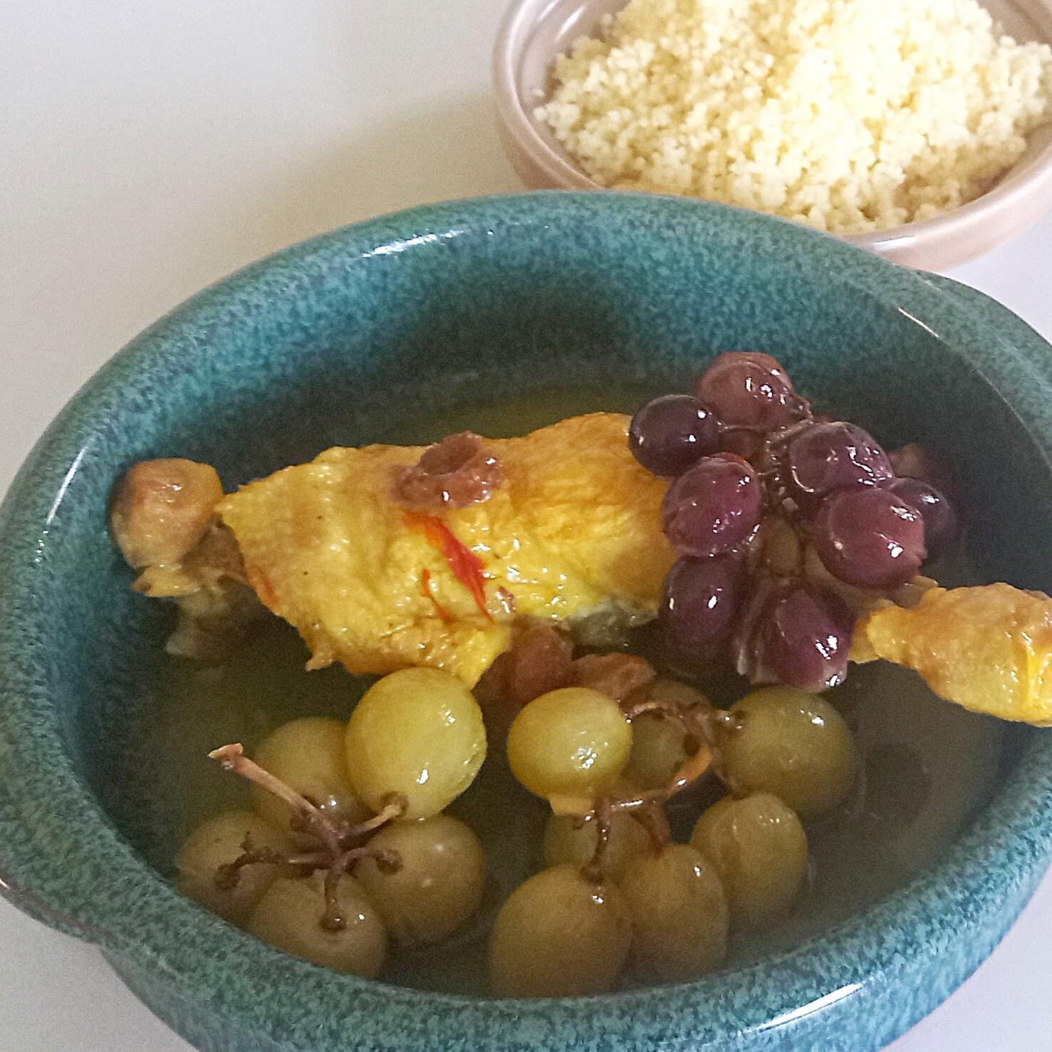 Rachel Bazin Traiteur Noironte Tajine De Poulet Au Raisin Semoule Vente Emporter Et